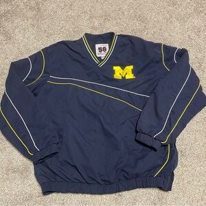 Men’s 58 Sports Michigan Jersey Lined Windbreaker Size XL